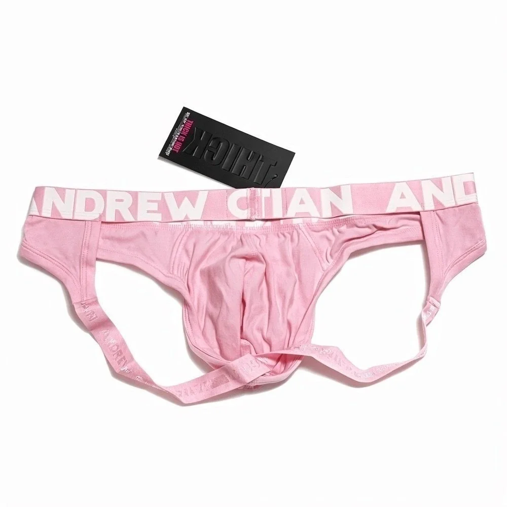 Andrew Christian Large (35-38) THICK‎ Jock Pink Almost Naked Cotton 93329 NWT